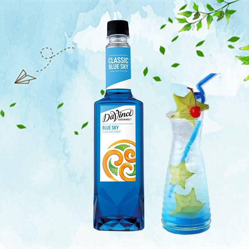 DVG Davensi Blue Mandarin Flavor Syrup 750ml Blue Mandarin Fruit Dew Cocktail Bubble Water Drinks Milk Tea Raw Material