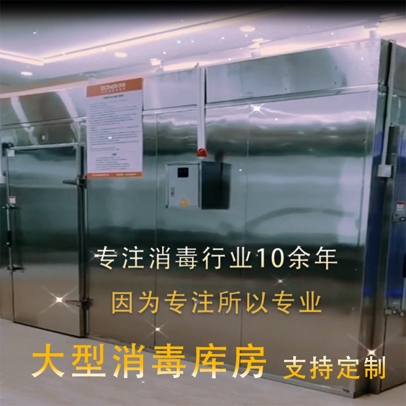 Customized commercial large-scale high temperature disinfection room 304 stainless steel warehouse tableware clothing sterilization industrial equipment drying warehouse