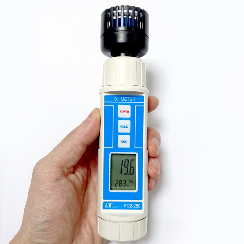 Taiwan Luchang PO2-250 Pen Oxygen Analyzer Gas Concentration Detector Portable Imported