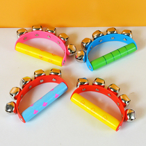 Childrens rattle instrument Orff handbell kindergarten string bell early education music rhythm percussion props hand bell teaching aids