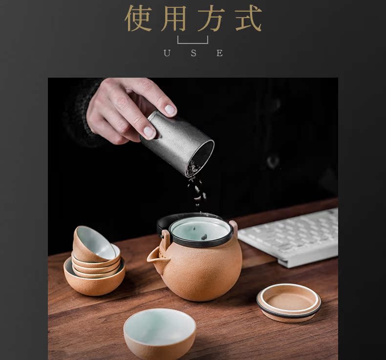 And portable travel # girder crack cup pot teapot teacup is suing kung fu tea set office suits for