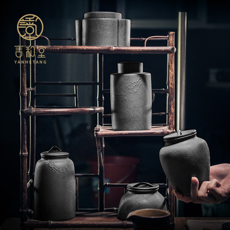 Coarse pottery tea pot ceramic seal warehouse loading large POTS pot of black tea pot of pu 'er tea POTS of tea