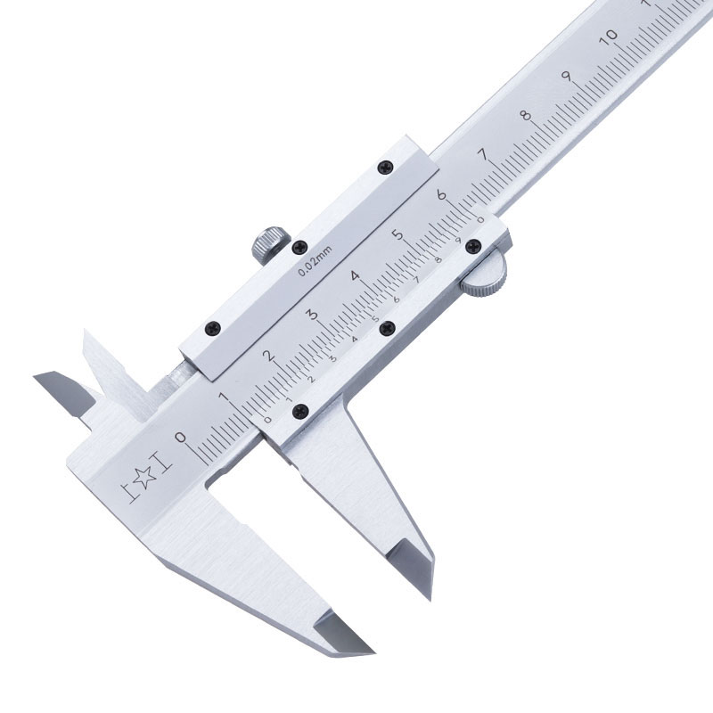 Upper work cruise Peuka ruler high carbon steel high-precision mini oil line 0-150 200300m m stainless steel caliper