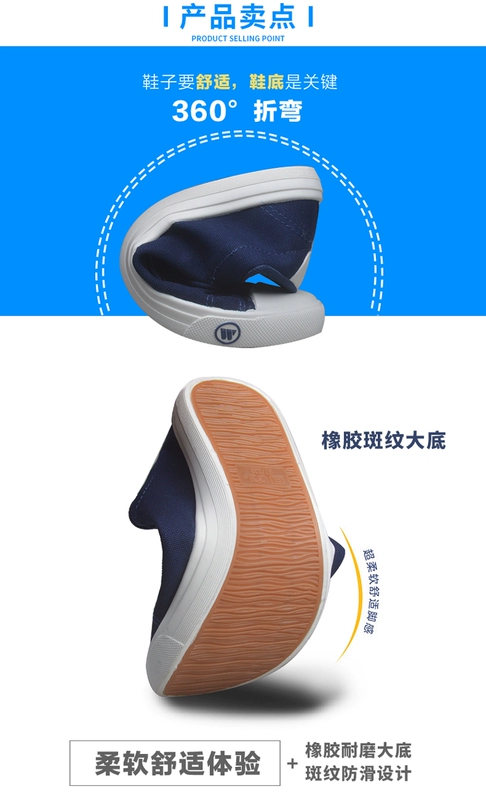 Kéo lại mùa hè giày vải trẻ trung mới cậu bé lớn Velcro nam nữ thể thao giày sinh viên giản dị giày thủy triều cha-con