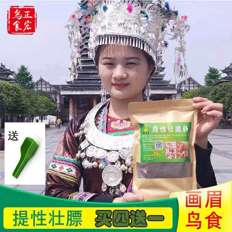 Zhenghong Painted Brow with Feed Bullbird Special Collection King Bird Food Ty-fat Artisanal Singing Bird Stock 500 gr
