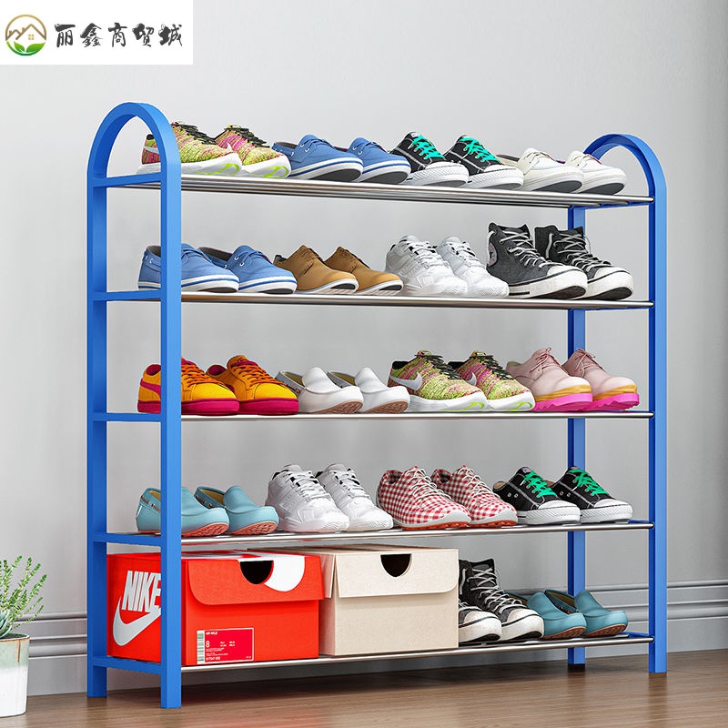 Shoe rack simple multi-layer shoe cabinet home dustproof multi-functional trumpet bedroom door shoe rack dormitory storage God