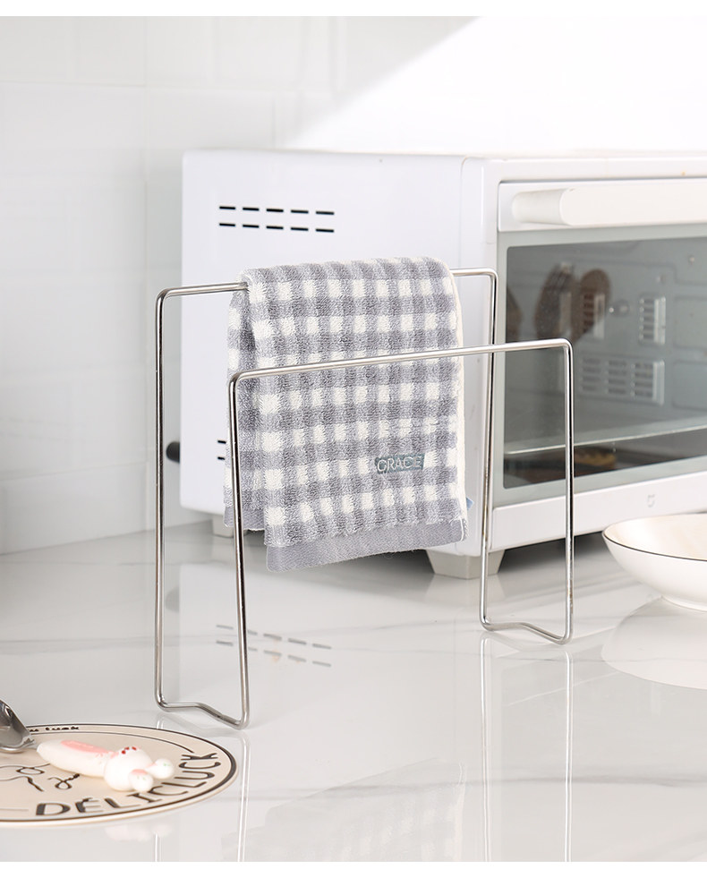 Раковина полка 304不锈钢抹布沥水架台面窄边厨房置物架化妆室收纳层架专用晾晒架 Mrun