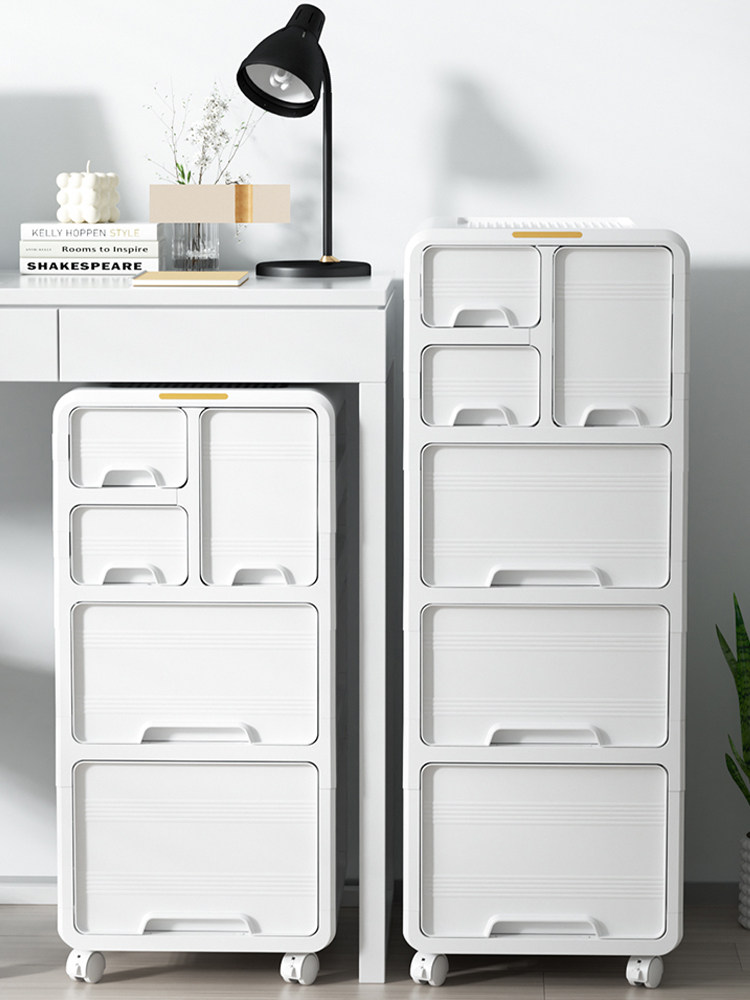 Drawer Storage Cabinet, Drawer-Type Storage Cabinet, Movable Storage Cabinet under the Desk, Narrow Gap Cabinet under the Desk