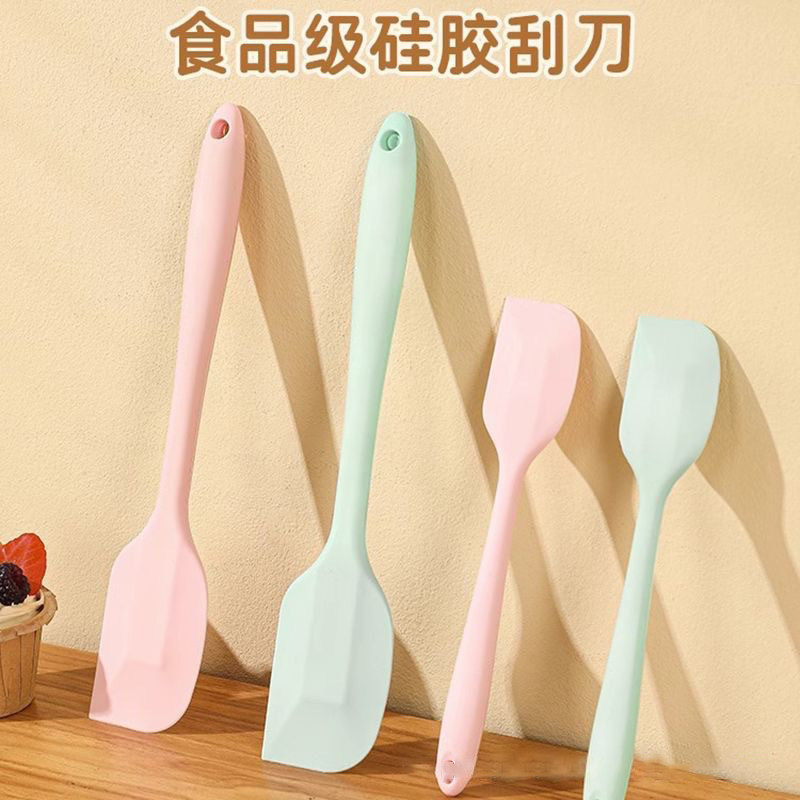 硅胶刮刀烘焙搅拌工具奶油铲子家用一体式蛋糕食品级耐高温硅胶铲