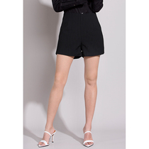  As soon as possible SHAPE Wang Xiao private clothes summer striped high waist casual loose shorts professional temperament wide leg suit pants