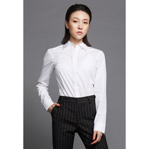  As soon as possible SHAPE Wang Xiao private clothes imported one-piece shirt fashion OL slim-fit top pure cotton black and white formal shirt