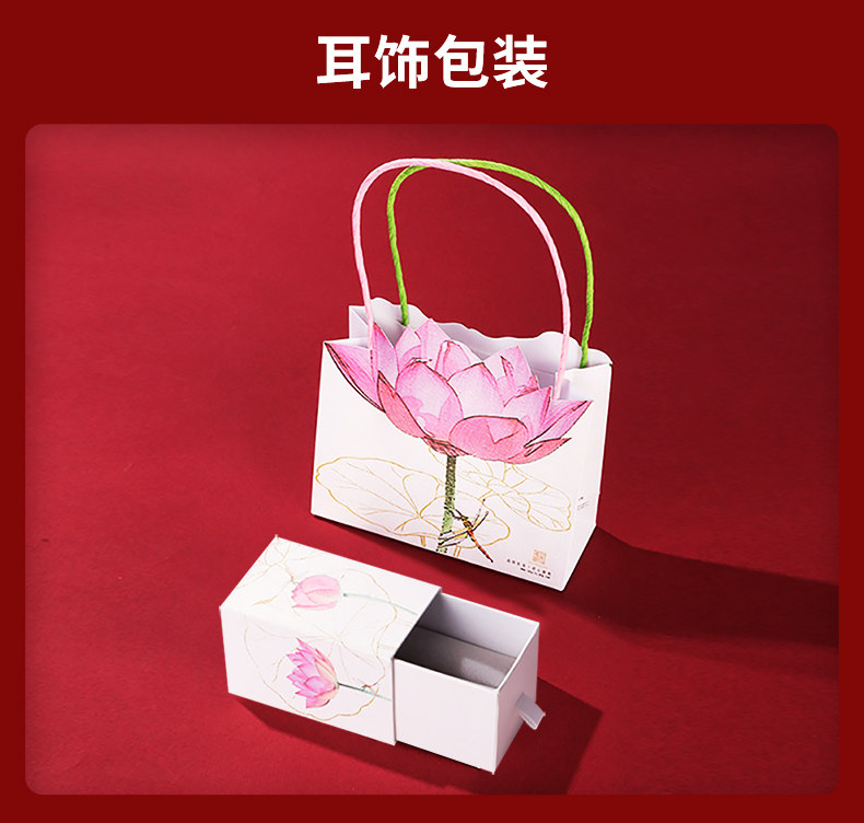 银饰耳饰 老银匠s925银兰花耳坠女款珐琅古典宫廷风新中式国风纯银耳环耳饰 Old silversmith