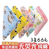 Saliva Towel Pure Cotton Baby Triangle Towel Newborn Baby Round Mouth Waterproof Surrounding Pocket Triangle Saliva towel Han version Ocean Qi