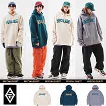 SPECIALGUEST Korean ski suit sweaters long hoodie base shirt loose hip hop black purple