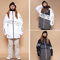 HIKARU Korean ski clothes waterproof snow winter warm cotton outdoor single double board white men and women Special