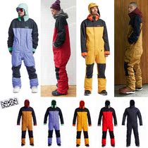 1920 New American AIRBLASTER Korean ski suit jumpsuit men and women waterproof and wear-resistant warm