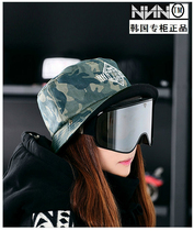 NNN ski cap Korean men and women same type positive and negative fisherman hat black camouflage ski hat
