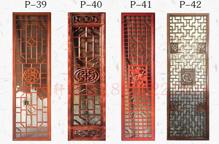 Dongyang khắc gỗ Trung Quốc phong cách cửa cổ và windows bạch đàn lưới rắn gỗ hoa cửa sổ hiên phân vùng tường TV nền màn hình bình phong di động