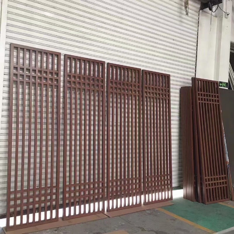Gazebo Sunroom Aluminum Grille Aluminum Lattice Window Screen Partition Decoration Courtyard Railing Chair Aluminum Square Tube Manufacturer