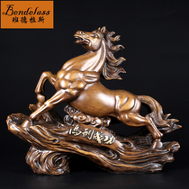 Banderas Horse Ornaments Crafts Living Room to Success Office Decoration Creative Business Gifts