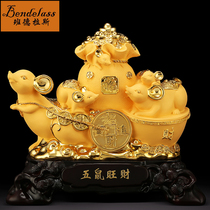 Banderas Zodiac mouse ornaments home living room fortune decorations the year of the rat mascot housewarming new home gifts