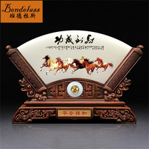 Banderas natural Jade Screen office office desktop ornaments enter the entrance porch decoration housewarming gift