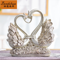 Banderas light luxury wedding gifts swan ornaments newlywed gifts to send newcomers high-end living room decorations