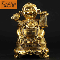 Banderras Pure Copper Monkey Pendulum with a Caijin Monkey Home Furnishing Living-room Swing office Decorations