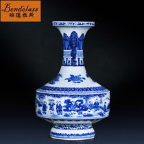 Banderas blue and white porcelain vase ornaments hand-painted creative antique porcelain bottle home living room crafts housewarming gifts