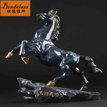 Banderras Horse Swing Piece Crafts Pure Copper Feng Shui Zomma Swing Piece Office Decoration Opening Gift