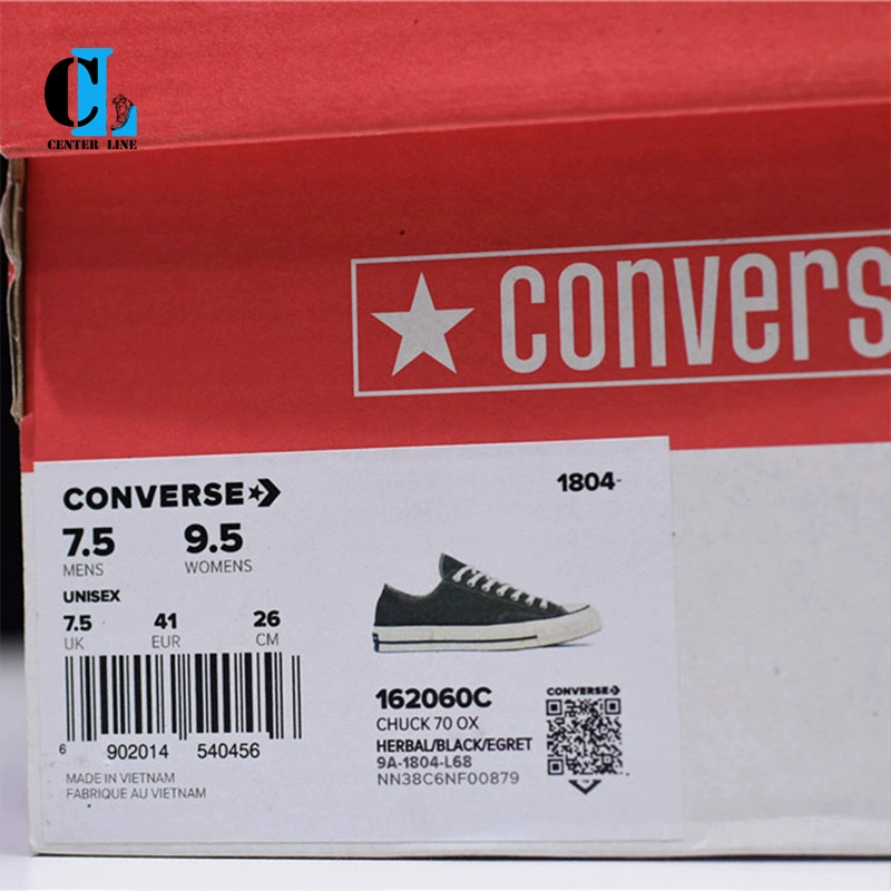 Converse Converse 1970s Samsung tiêu chuẩn xanh quân đội cao để giúp giày vải thấp cho nam và nữ 162052c162060c