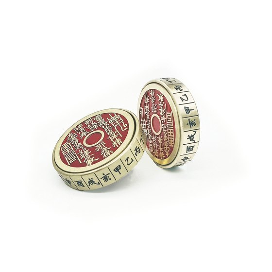 黄铜山鬼花钱指尖陀螺厌胜钱双面转转山鬼铜钱中式礼品创意礼品