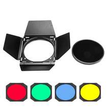 Shenniu BD-04 large honeycomb four-page baffle honeycomb color filter room flash soft mask studio accessories