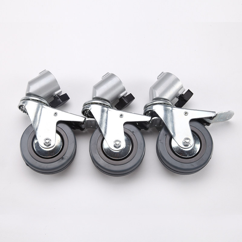 Photographic lamp frame universal wheel with brake 22mm casing castors CASTORS LIGHT WHEELS LAMP WHEEL LAMP WHEELS METAL WHEELS