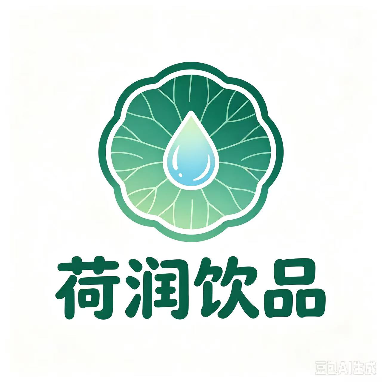 荷润百源纯饮品直销的LOGO