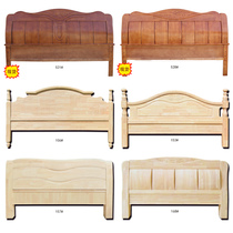 Solid wood head board European simple modern Chinese bed head 1 8 m single double oak bed to back rough