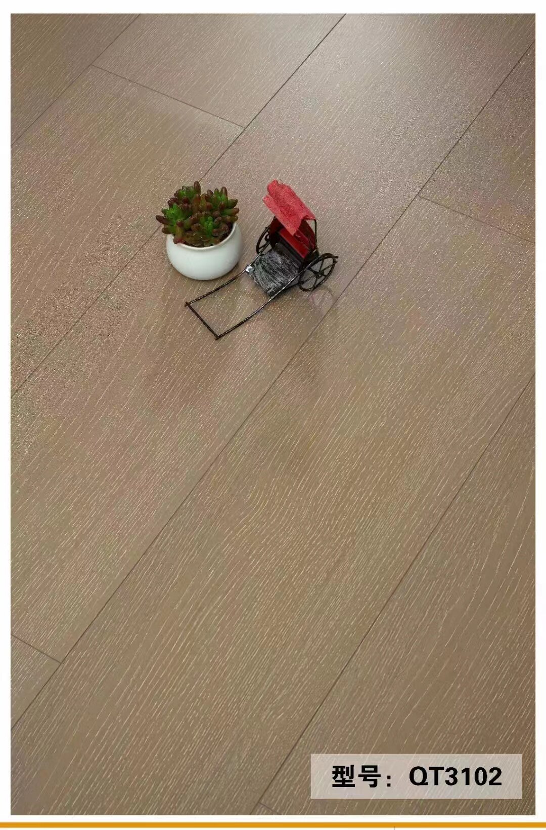 10mm thickness reinforces composite wood flooring solid wood multi - layer household environmentally friendly gray workshop floor