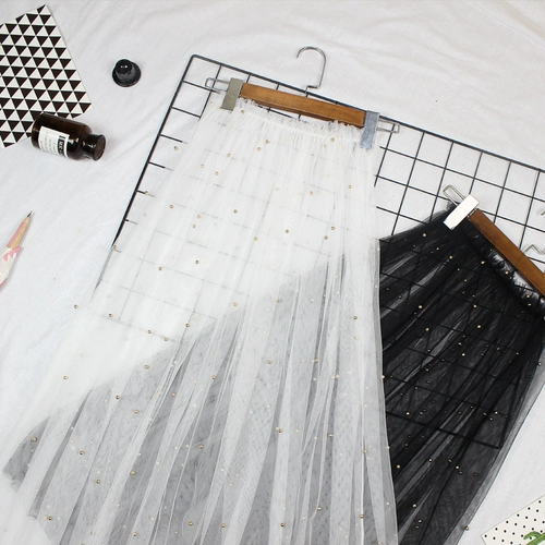 Длинная летняя кружевная юбка, коллекция 2021, высокая талия