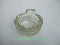 Old objects old glass ashtray bottom has fish patterns to collect props window to display nostalgic decoration