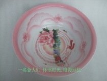 Old object 85 years old sea Lion enamel face floral pattern old enameled face disk decoration decoration