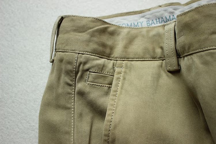Mùa hè mới Sven retro men nặng lụa dệt lụa dệt quần short Bermuda quần thường quần short kaki nam