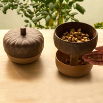 Thailand qualy acorn dry fruit box Creative household double seal cute pine candy box disk