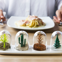 Thailand Qualy imported creative season taste table seasoning bottle seasoning jar pepper salt jar Forbidden City seasoning jar