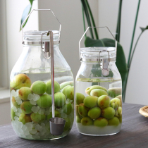 Japan Star Nitty Imported Hand Bubble Wine Glass Bottle Sealed Jar Brewery Plum Wine Jar Lemon Fruit Wine Day Style Pickle Jar