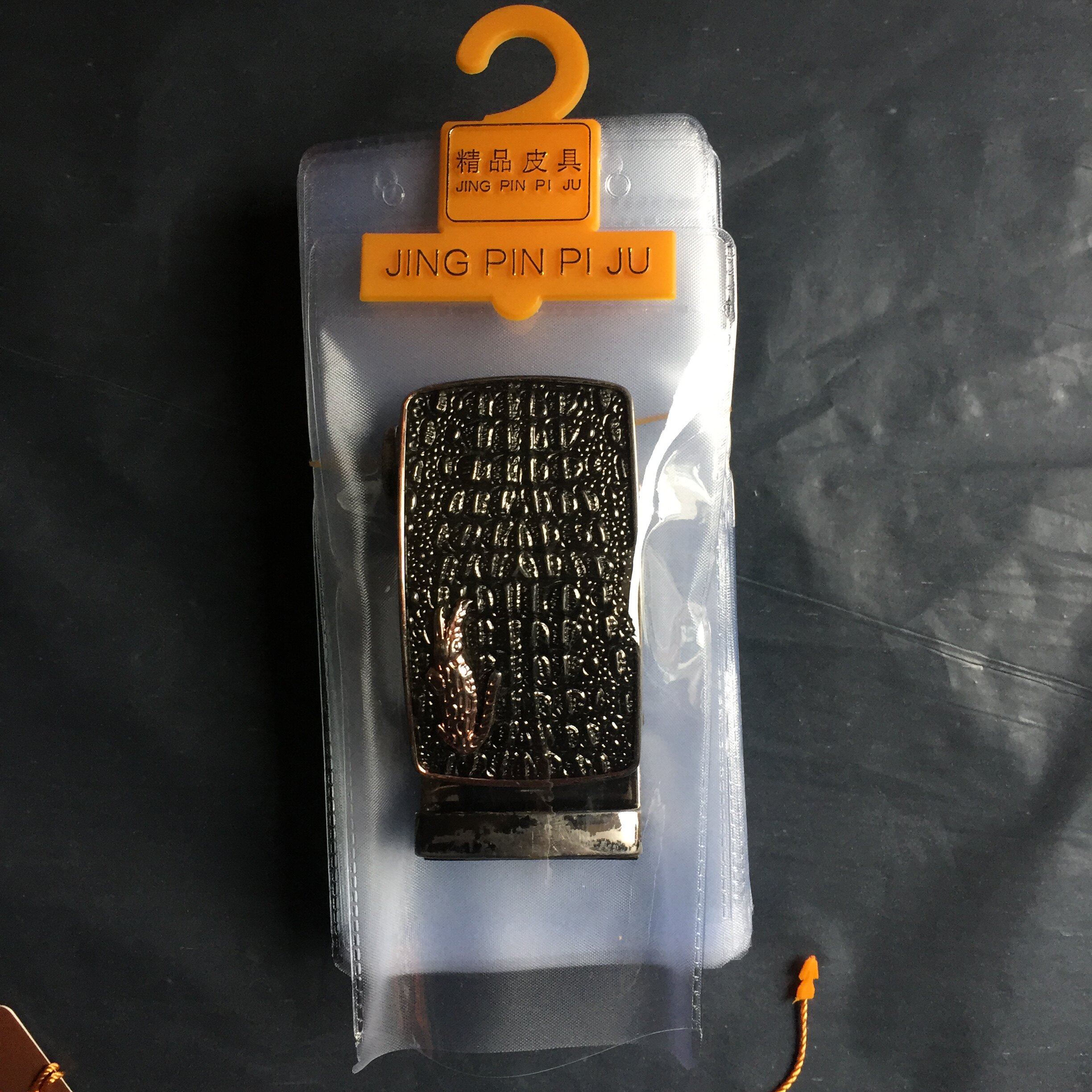 Packing bag belt buckle head packing bag plastic hook add three holes PVC bag two-piece type one bale 100 cover