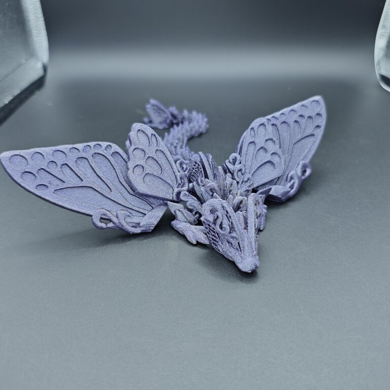 3D модель члена маятник  3d打印彩色蝴蝶玩具摆件可动蝴蝶飞龙鱼缸造景装饰摆件模型手办