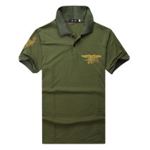 Custom Embroidered T-shirt Turncoat Dress 81 Short Sleeve Military Green POLO Shirt Discharged Old Military Party Clothes