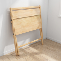 Solid Wood foldable 90 Table Home Childrens desk small apartment simple floor 80cm students study writing table