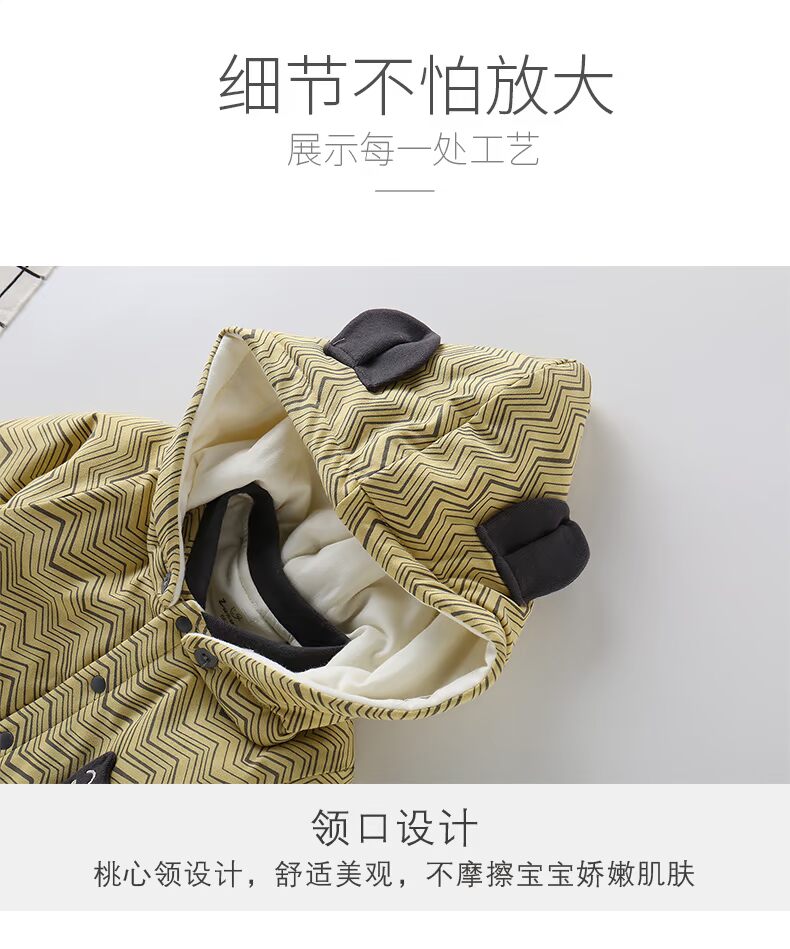 Bộ đồ liền thân cotton mỏng cho bé mùa xuân và mùa thu đông ra ngoài Bộ đồ cotton nam mùa thu cho bé đồ bơi cho bé gái