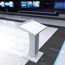 Simple paint podium shopping guide host consultation multimedia classroom school classroom podium